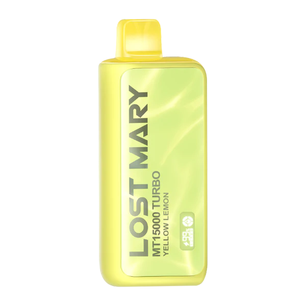 Lost Mary MT15000 Turbo Yellow Lemon Disposable Vape - Black Coral